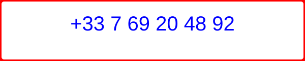 Numéro de téléphone